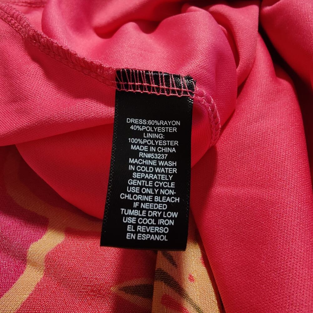 Off Shoulder Bell Sleeve Dress 2X Resort Vacation Boho Coastal - Picture 8 of 8